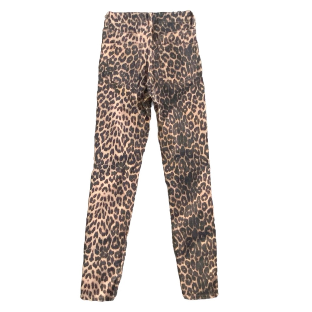 Zara Trafaluc Hi-Rise Skinny Leopard Animal Print Jeans Size 4 NWT